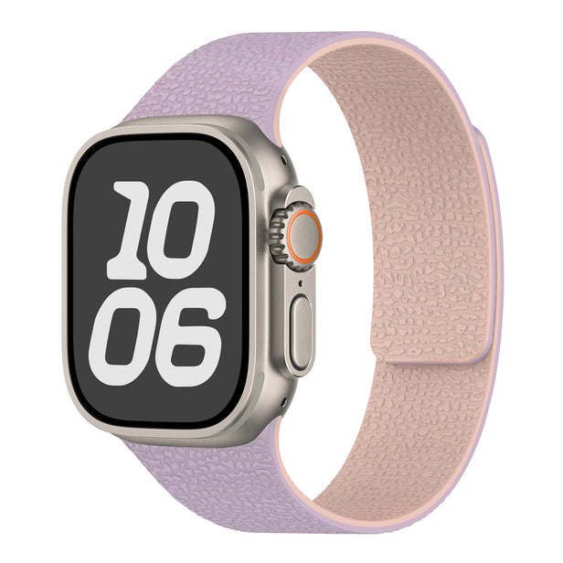 Soft Litchi Pattern Magnetic Sport Band for Apple Watch