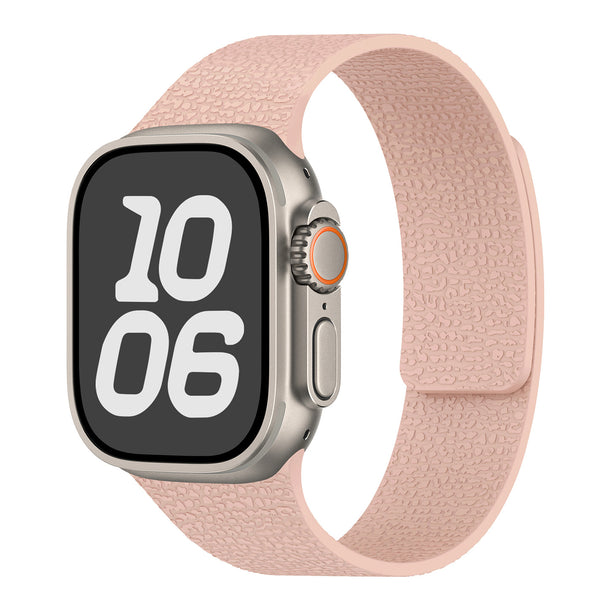 Soft Litchi Pattern Magnetic Sport Band for Apple Watch
