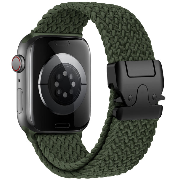 Braided Buckle Woven Loop Band for Apple Watch