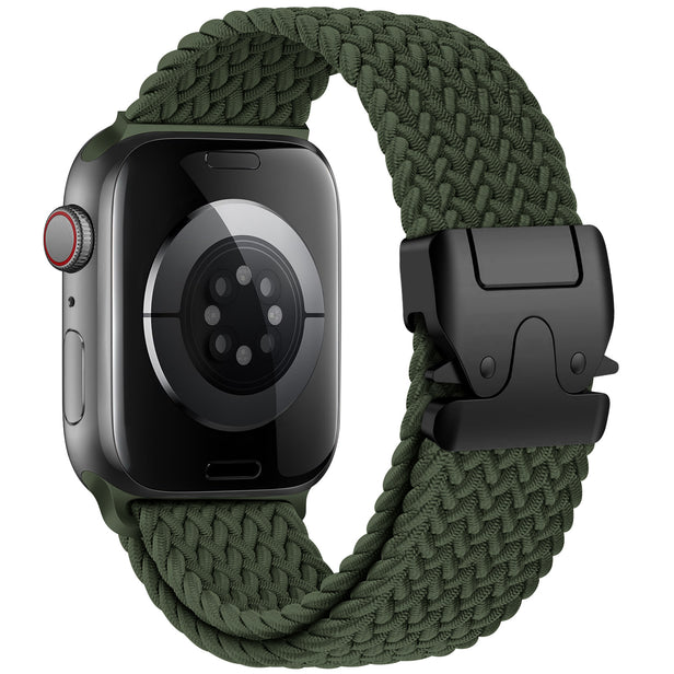 Braided Buckle Woven Loop Band for Apple Watch