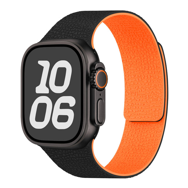 Soft Litchi Pattern Magnetic Sport Band for Apple Watch