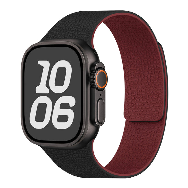 Soft Litchi Pattern Magnetic Sport Band for Apple Watch