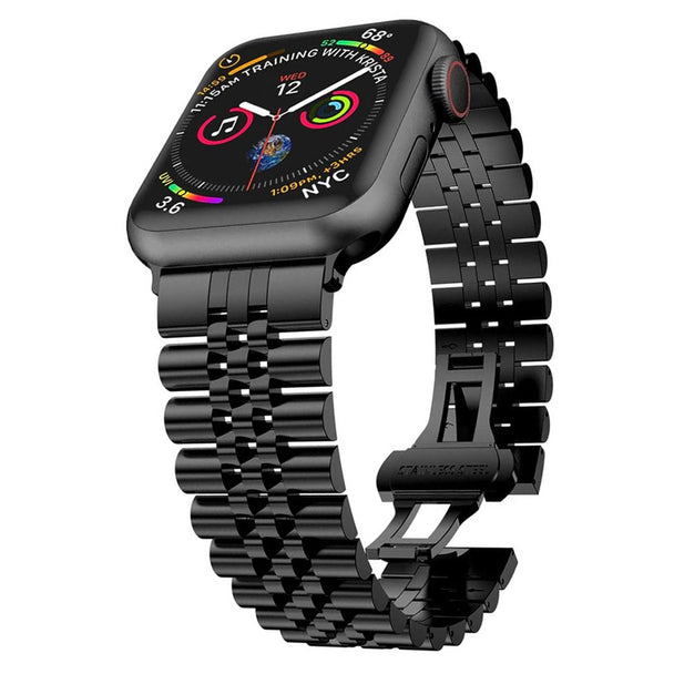 Elegant Stainless Steel Apple Watch Bracelet