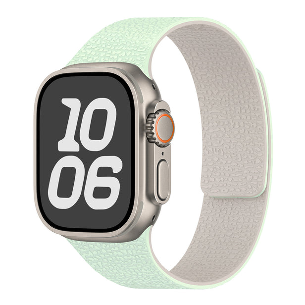 Soft Litchi Pattern Magnetic Sport Band for Apple Watch