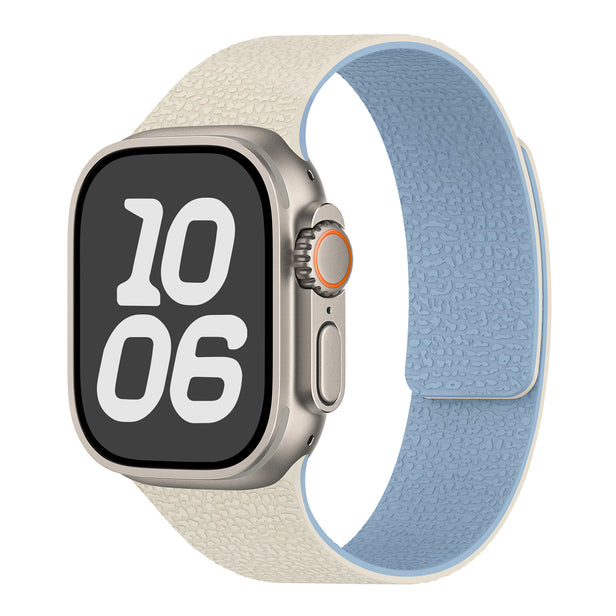 Soft Litchi Pattern Magnetic Sport Band for Apple Watch