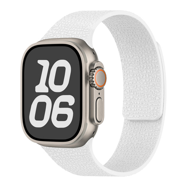Pebble Grain Silicone Magnetic Band