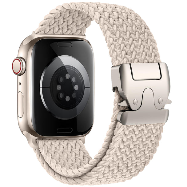 Braided Buckle Woven Loop Band for Apple Watch