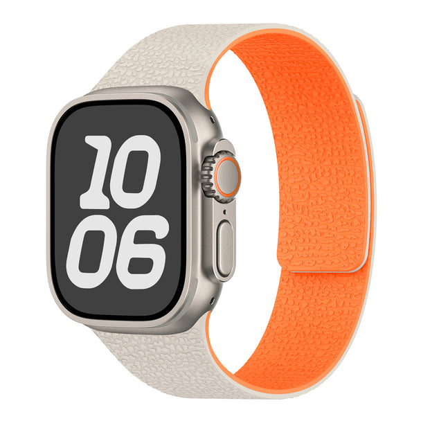 Soft Litchi Pattern Magnetic Sport Band for Apple Watch