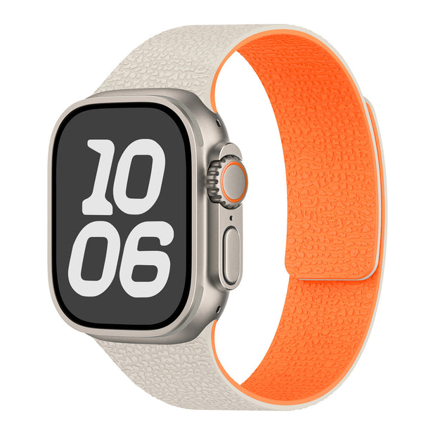 Soft Litchi Pattern Magnetic Sport Band for Apple Watch